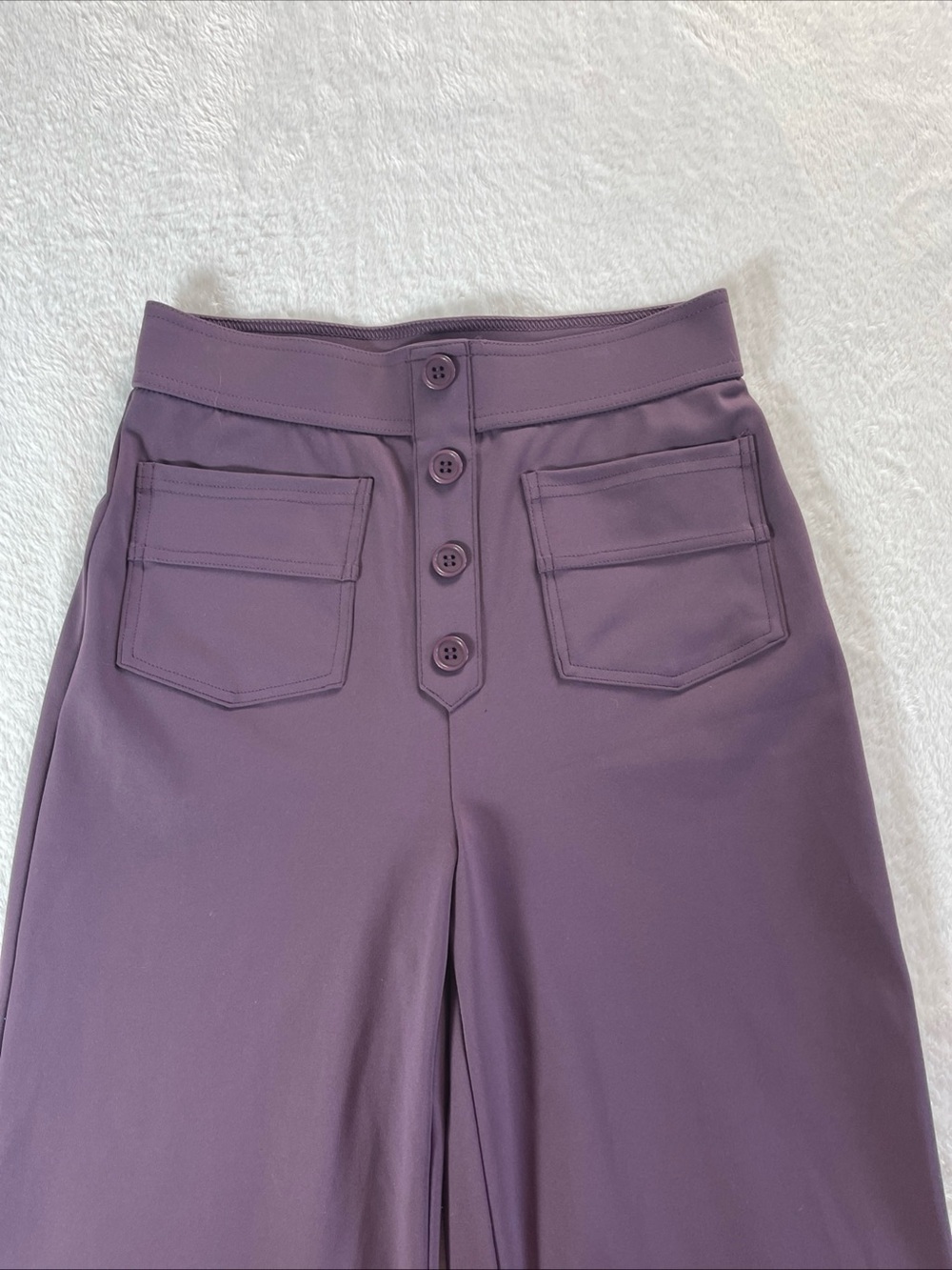 Halara P XS Women’s Purple DayStretch High Waisted Pockets Straight Leg Pant NWT
